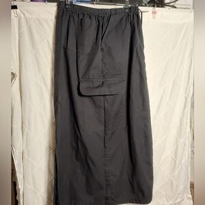 Maxi Cargo Skirt In Black 31" Long Size S/M BY WAYF EUC